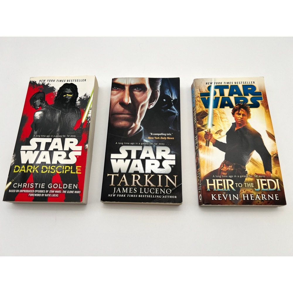 Star Wars Book Lot Dark Disciple Tarkin Heir to the Jedi Paperback Bundle